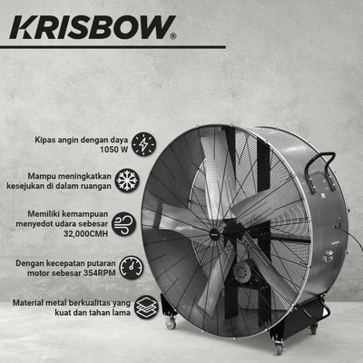 Gambar Krisbow 60 Inci Kipas Angin Drum Industrial