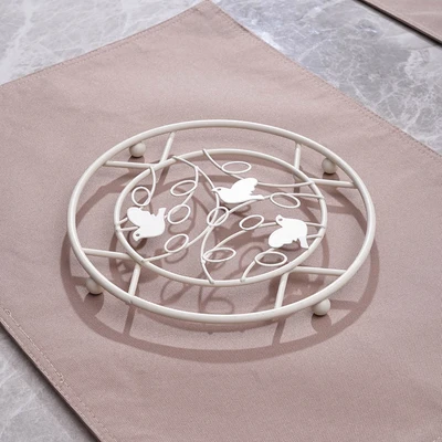 Gambar Stora Trivet Motif Burung - Putih