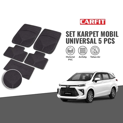 Gambar Carfit Set Karpet Mobil 9955 5 Pcs - Hitam