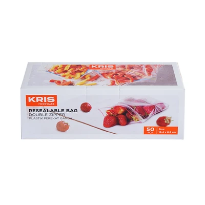 Gambar Kris Set 50 Pcs Plastik Makanan Snack Double Zipper