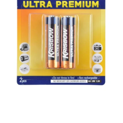 Gambar Krisbow Baterai Ultra Alkaline Aa 2pcs