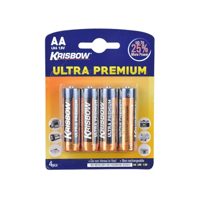 Gambar Krisbow Set 4 Pcs Baterai Ultra Alkaline Aa