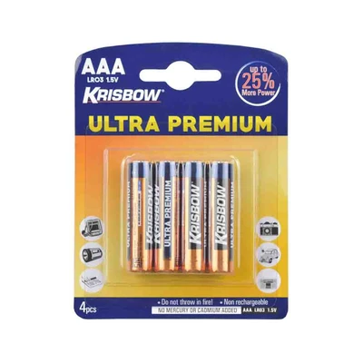 Gambar Krisbow Set 4 Pcs Baterai Ultra Alkaline Aaa