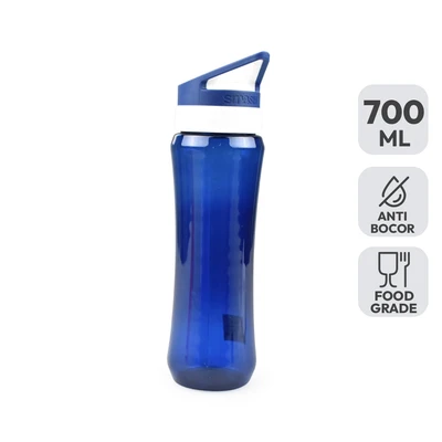Gambar Smash Moji Botol Minum Plastik 700 ml - Biru