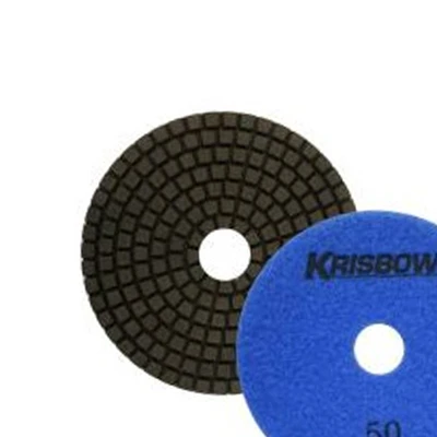 Gambar Krisbow Bantalan Poles Keramik 4 Inch 50 Grit Irapp41 Set 3 pcs