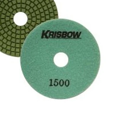 Gambar Krisbow Bantalan Poles Keramik 4 Inch 1500 Grit 3Ea/Set