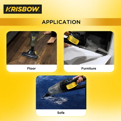 Gambar Krisbow Vacuum Cleaner Dry Hand & Upright 1 Liter 400 Watt