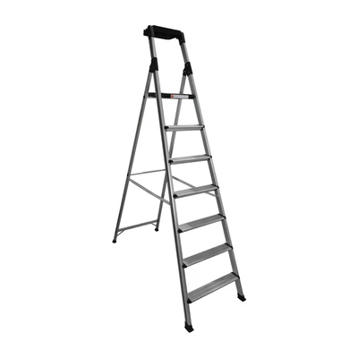 Gambar Fixsteps Tangga Aluminium Dengan Handle 7 Step - Putih