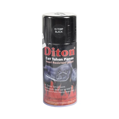 Gambar Diton Cat Semprot Tahan Panas 300 Ml - Hitam
