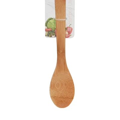 Gambar Cooking Color 30 cm Nara Sendok Saji Kayu - Cokelat