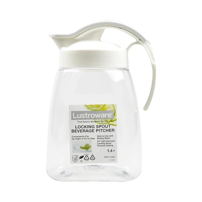 Gambar Lustroware Teko Minum Locking Spout Plastik 1.3 Liter Transparan