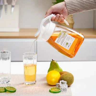 Gambar Lustroware Teko Minum Locking Spout Plastik 1.3 Liter Transparan