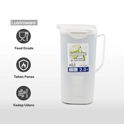 Gambar Lustroware Teko Minum Plastik 2 Liter - Putih