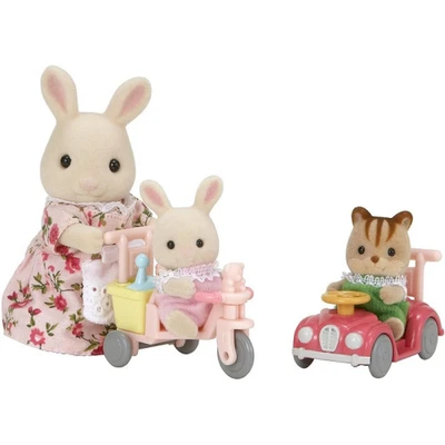 Gambar Sylvanian Families Set Boneka Hewan Babies Ride And Play 5040