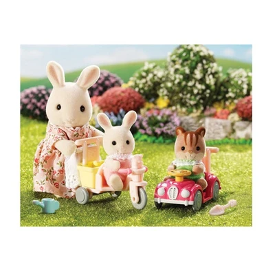 Gambar Sylvanian Families Set Boneka Hewan Babies Ride And Play 5040