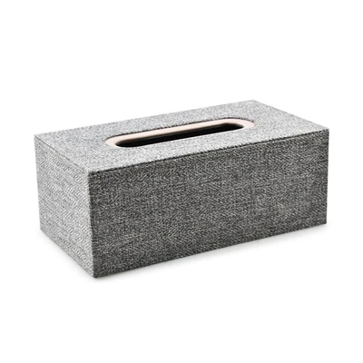 Gambar Informa Tempat Tisu Kulit 25.3x13.4x9.9 cm - Abu-Abu