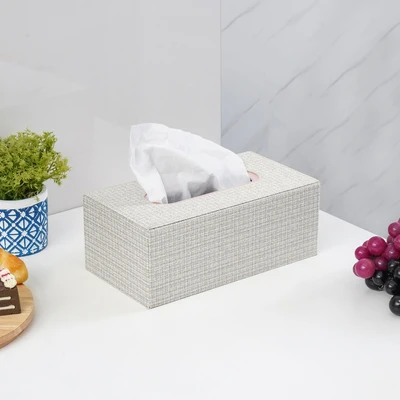 Gambar Informa Tempat Tisu Kulit 25.3x13.4x9.9 cm - Krem Pink