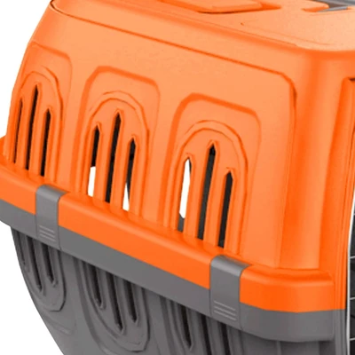 Gambar Pawise Kandang Travel Portable Anjing & Kucing 48x33x18 cm - Oranye