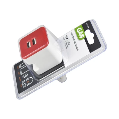 Gambar Gao Charger Usb 2 Soket - Merah