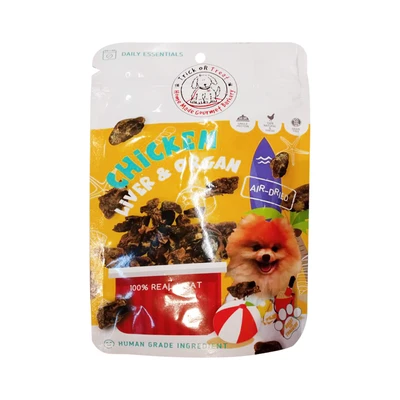 Gambar Trick Or Treat Camilan Anjing Chicken Liver & Organ 100 gr