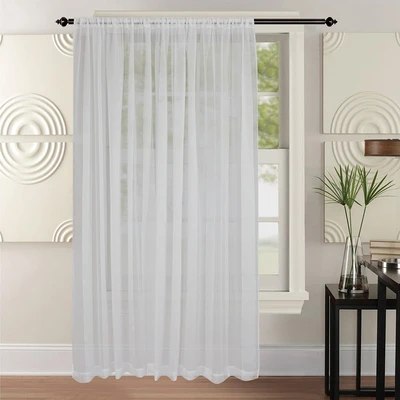 Gambar Informa Tirai Vitrase Big Stripe 280x250 cm - Putih
