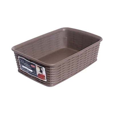 Gambar Stefanplast Elegance Keranjang Penyimpanan 20x14x6 cm - Abu-Abu