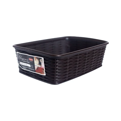 Gambar Stefanplast Elegance Keranjang Penyimpanan 20x14x6 cm - Cokelat