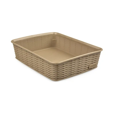 Gambar Stefanplast Elegance Keranjang Penyimpanan 25x19.5x6 cm - Abu-Abu