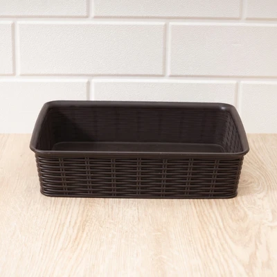 Gambar Stefanplast Elegance Keranjang Penyimpanan 25x19.5x6 cm - Cokelat