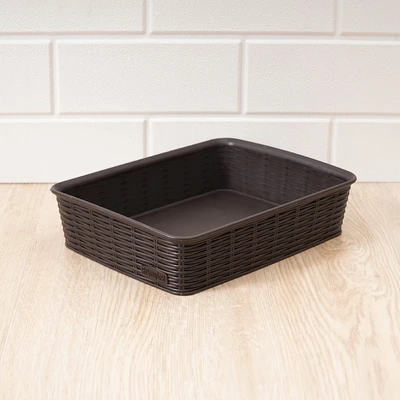 Gambar Stefanplast Elegance Keranjang Penyimpanan 25x19.5x6 cm - Cokelat