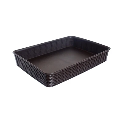 Gambar Stefanplast Elegance Keranjang Penyimpanan 35.5x26x6 cm - Cokelat