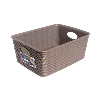 Gambar Stefanplast Elegance Keranjang Penyimpanan 25x20x10 cm - Abu-Abu