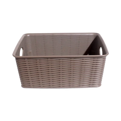 Gambar Stefanplast Elegance Keranjang Penyimpanan 25x20x10 cm - Abu-Abu