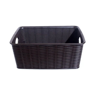 Gambar Stefanplast Elegance Keranjang Penyimpanan 25x20x10 cm - Cokelat