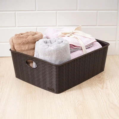 Gambar Stefanplast Elegance Keranjang Penyimpanan 36x29x13 cm - Cokelat