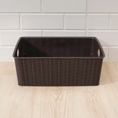 Gambar Stefanplast Elegance Keranjang Penyimpanan 36x29x13 cm - Cokelat