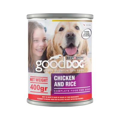Gambar Best In Show Makanan Anjing Basah Adult Chicken & Rice 400 gr