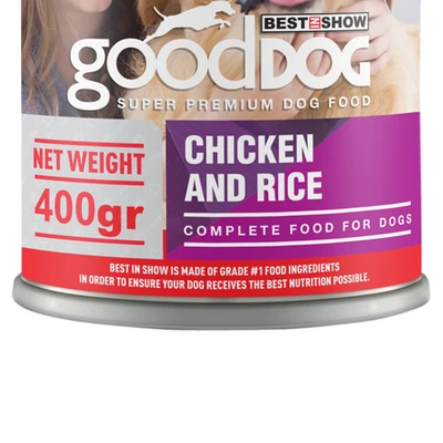Gambar Best In Show Makanan Anjing Basah Adult Chicken & Rice 400 gr