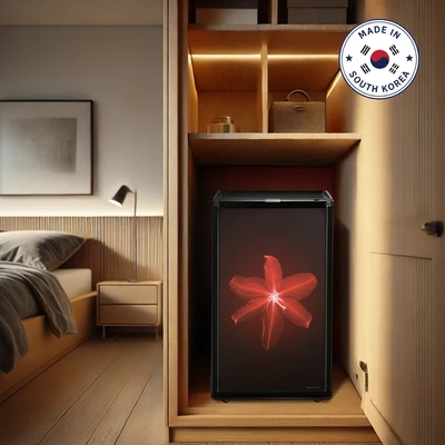 Gambar Lucell Brankas Tahan Api Fingerprint Lily 112x62.5x60 cm LU-3000 P-3 - Hitam/Merah