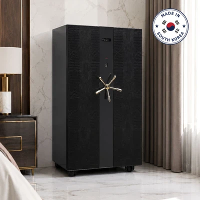 Gambar Lucell Brankas Tahan Api Fingerprint 140x70x72 cm LU-5000 - Hitam