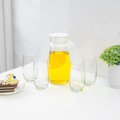Gambar Libbey Sereno Teko Minum & Gelas Set 5 pcs - Putih