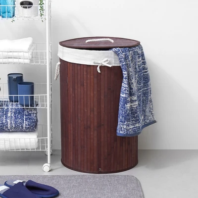 Gambar Informa Keranjang Laundry Bambu 39x60 cm - Cokelat