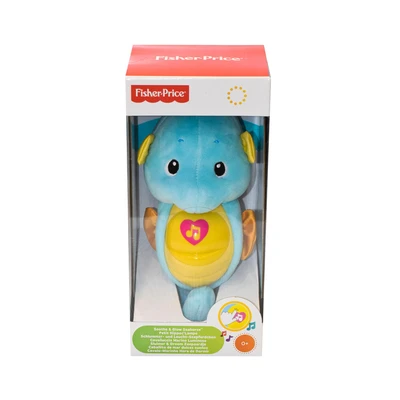 Gambar Fisher Price Boneka Hewan Soothe And Glow Seahorse - Biru