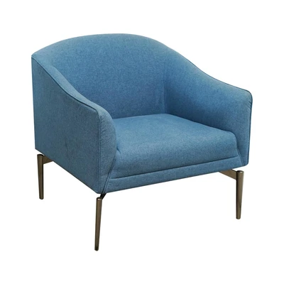 Gambar Sunon Flower Sofa Fabric 1 Seater - Biru