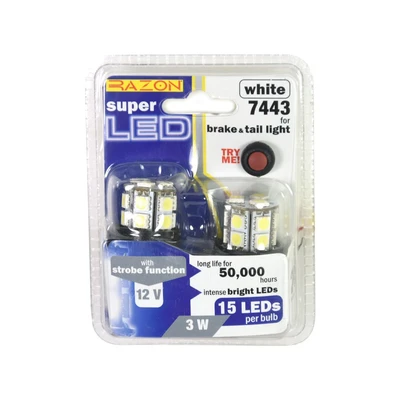 Gambar Razon Set Lampu Rem/Tail Light LED Mobil 15 LED 2 Pcs - Putih