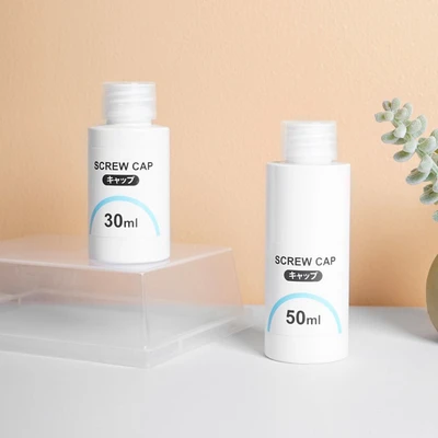 Gambar Ataru Botol Cairan Dengan Tutup Putar 30 ml - Putih Solid