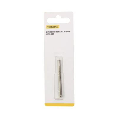 Gambar Krisbow Mata Bor Kaca Diamond Hole Saw 6mm Irads06