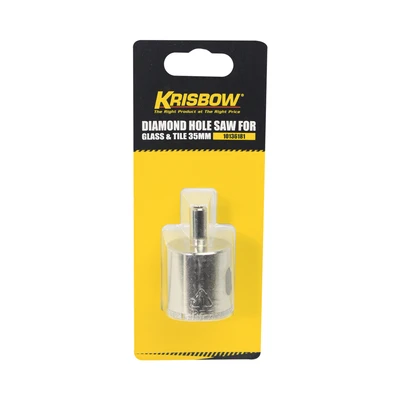 Gambar Krisbow Mata Bor Kaca Diamond Hole Saw 35 mm Irads35