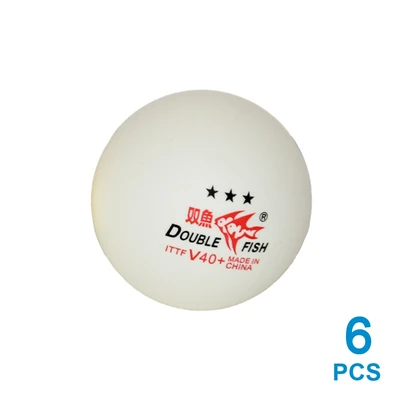 Gambar Double Fish Set 6 Pcs Bola Tenis Meja Plastik 3 Star
