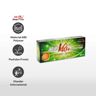 Gambar Double Fish Set 10 Pcs Bola Tenis Meja Plastik 2 Star